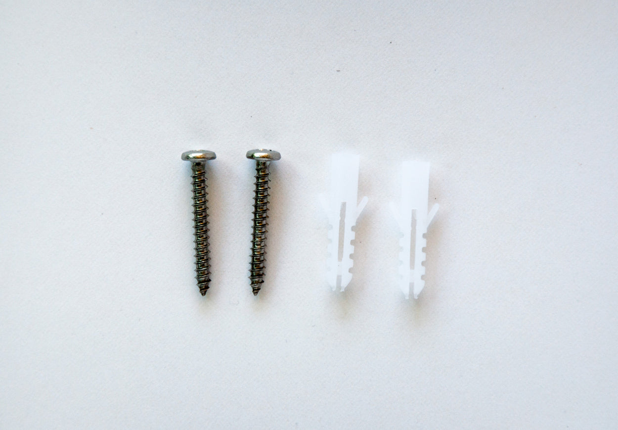 screws and butterflies for optional bidet spray head wall mount